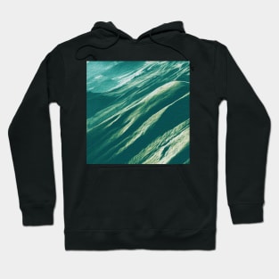 Teal Mountains Oil Effects 5 Hoodie